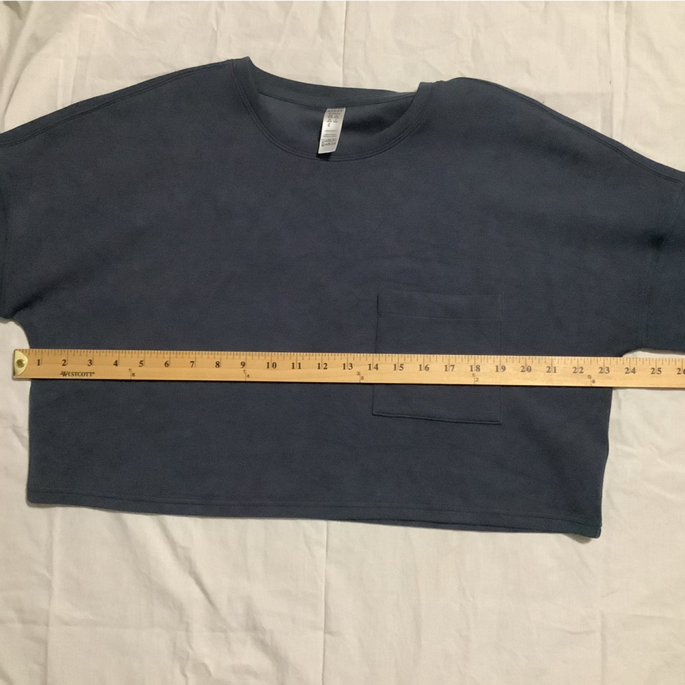 SPANX Dark Blue Crop Top XL - Picture 6 of 8